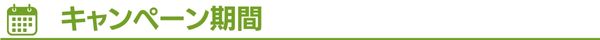 キャンペーン期間